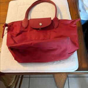 Longchamp Vibrant Red Tote Bag